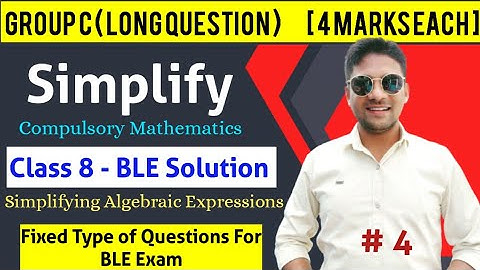 Simplify | Simplify Class 8 | Algebraic Expressions Class 8 | Rational Expressions Grade 8