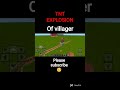 TNT EXPLOSION 💥 OF VILLAGER #minecraft #minecrafthindi #minecraftshorts #tntexplosion #shorts