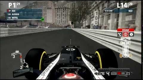 F1 2012 (Game) Monaco Expert Career Race