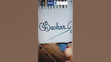 stylish name | Baskar | sk cursive art | how to make a stylish name | stylish signature