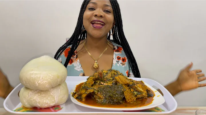 MY FIRST MUKBANG ALONE: CAT FISH SOUP WITH POUNDED YAM