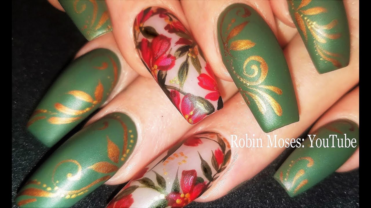 6. Red and Green Christmas Nail Art - wide 1