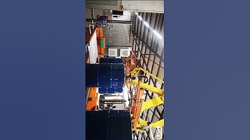 Customized MSK Robot palletizer for large drums #roboticpalletizer #robotics