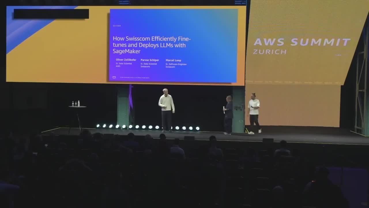 AWS Summit Zurich 2025 - How Swisscom efficiently fine-tunes and deploys LLMs with Amazon SageMaker