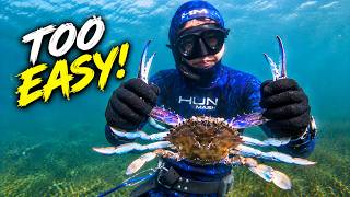 This Is Why I Love Diving for Blue Swimmer Crabs