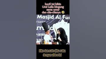 Lucu ! Bocil bikin ketawa semua yg hadir. Ning Umi Laila pun bengong 🤣