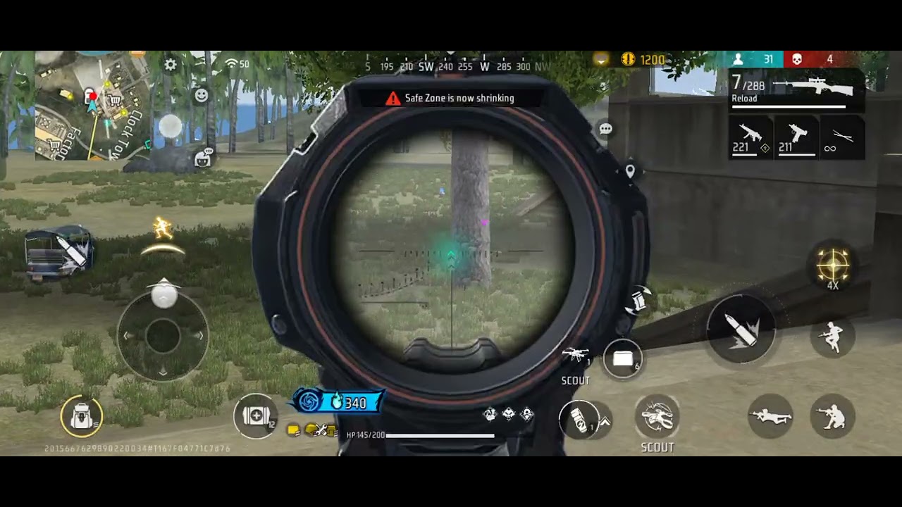 First free fire video with new id #1 