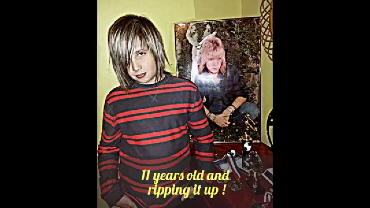 11 year old Blaise at rehearsal with Creeper!