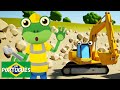 Eu sou uma escavadeira! | Garagem de Gecko | Carros infantis | Vídeos educativos