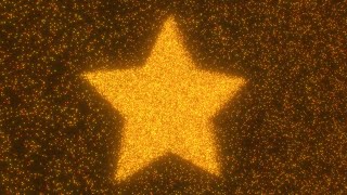 Bright Glowing Five Point Star Shape Composed Of Tiny Sparkle Lights 4K 60fps Wallpaper Background