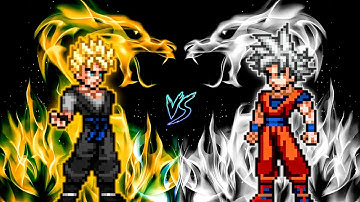 Future Gohan Black SSJ OP (New) VS Goku DBS V3.5 OP (all form) in Jump Force Mugen