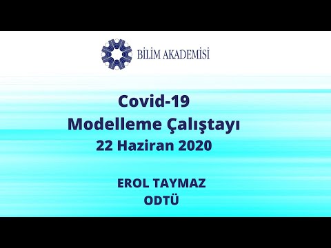 Bilim Akademisi Covid-19 Modelleme Çalıştayı - Erol Taymaz