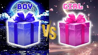 BOY or GIRL? Choose Your Gift! #2giftbox #pinkvsblue #boyorgirl #wouldyourather