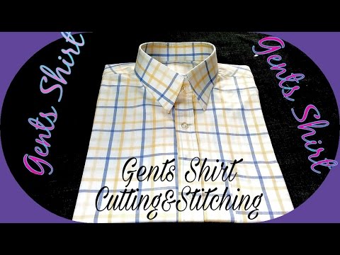 Gents shirt cutting and stitching in Hindi