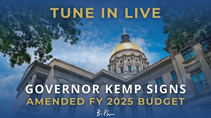 Gov. Kemp Signs AFY25 Budget - Delivering Relief to Hardworking Georgians