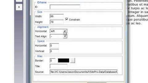 XSitePro Image and Text Alignment Tutorial