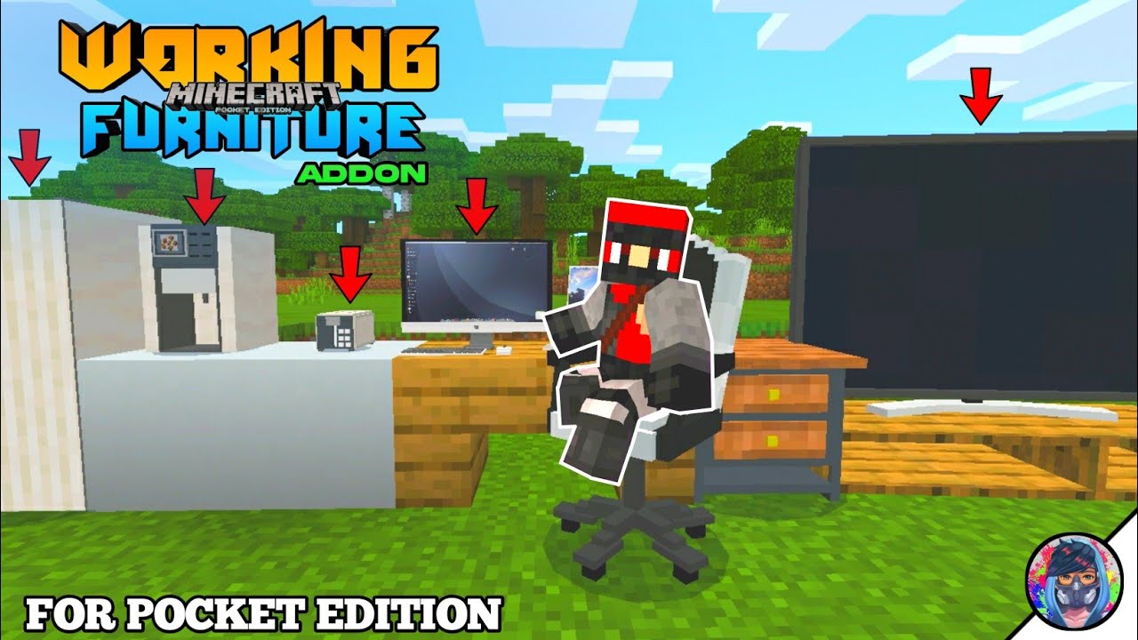 MODERN FURNITURE ADDON FOR MINECRAFT POCKET EDITION BEST ADDON EVER