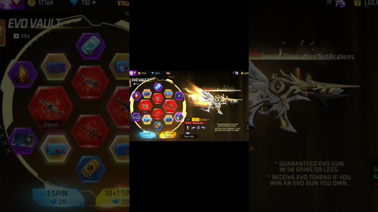 New evo valt event 1 spin trick in free fire max  ||