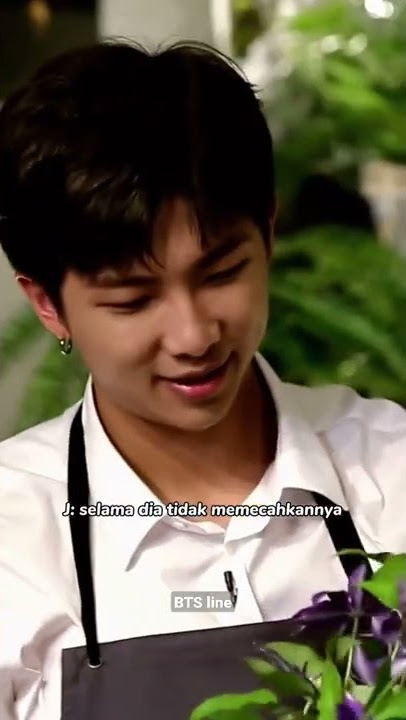 Semua member takut Namjoon bakal mecahin vas bunganya😭🤣 #bts #short