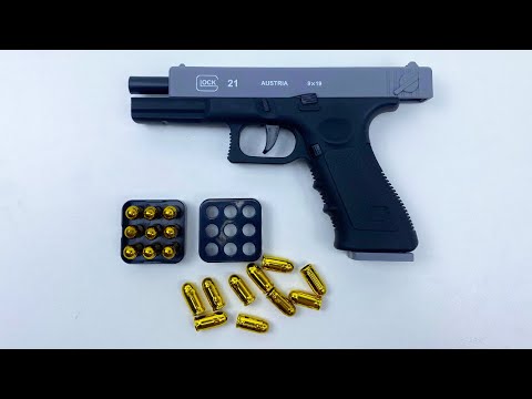Unboxing Toys Gun! Glock 21 unboxing and shooting test 
