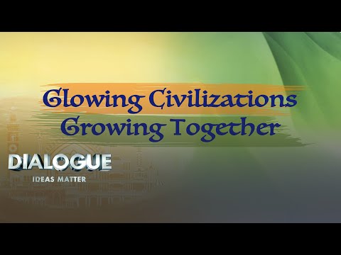 Glowing civilizations, growing together