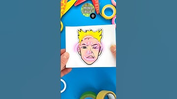 Paper Craft DIY Drawing Transformation of Thanos by Squid Game #squidgame #drawing #transformation