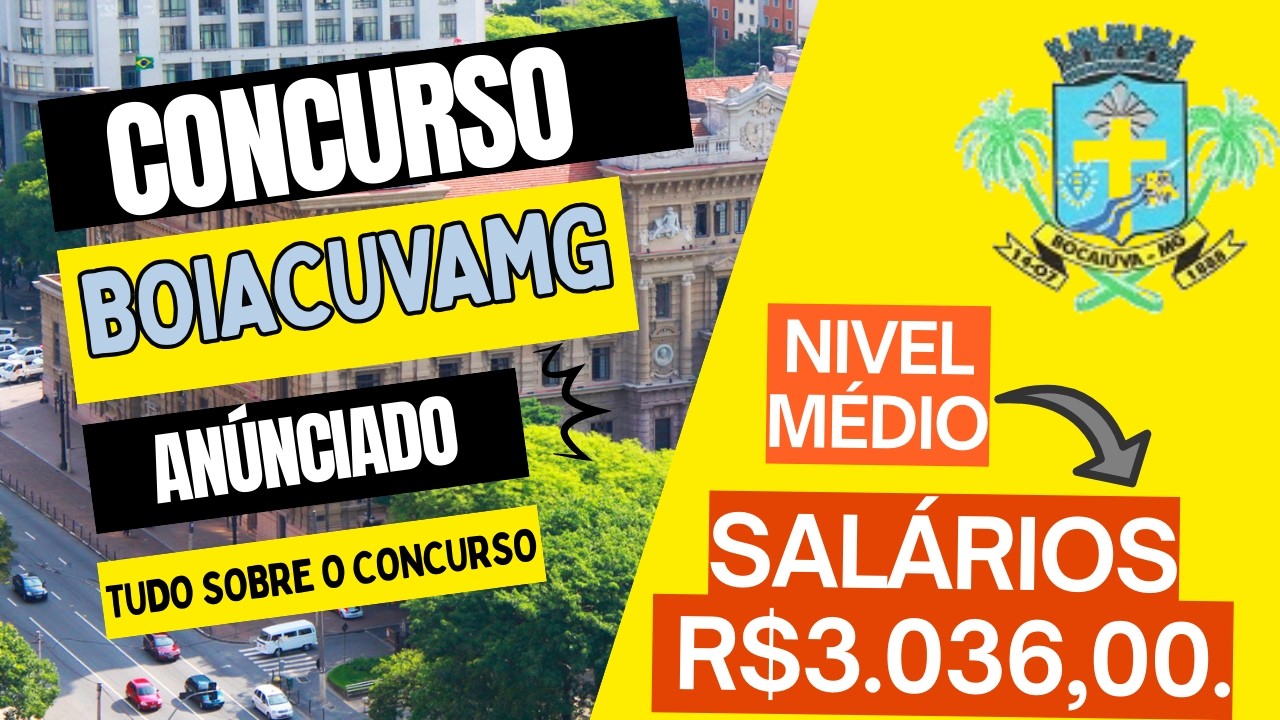 Concurso Bocaiúva MG 2026: 68 Vagas para Agente Comunitário de Saúde | Salário R$ 3.036