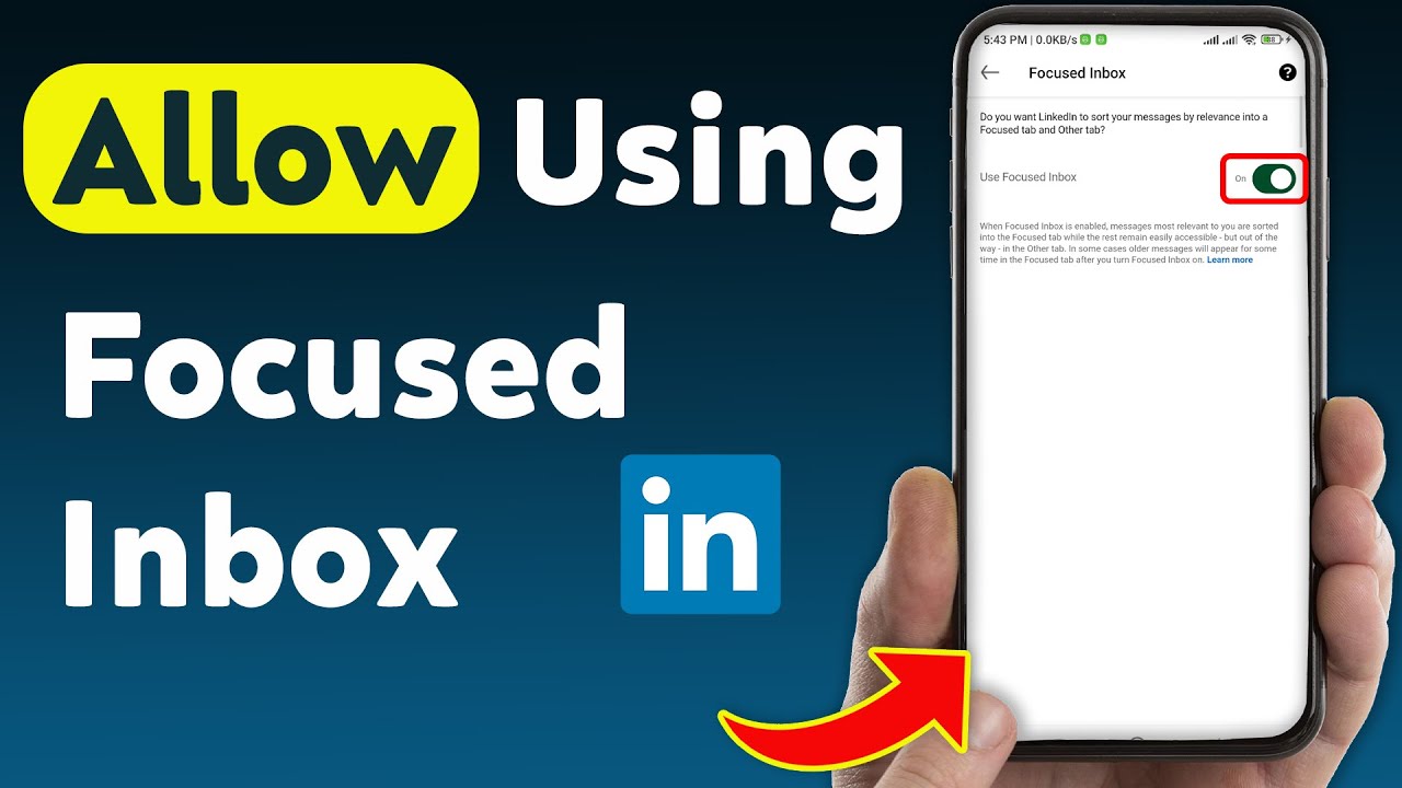 How To Allow Using Focused Inbox On LinkedIn (Updated) - YouTube