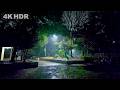 [ASMR] Rainy Night Walk in Yashio City’s Quiet Alleys No Traffic Noise | Japan | 4K/HDR
