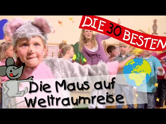 Die Maus Auf Weltraumreise Volker Rosin Kinderlied Mit Zwei Akkorden Text Zum Mitspielen Youtube