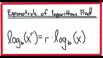 Exponentrule of Logarithms Proof - Daishinfinity