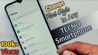 How To Change Font Style In Any Tecno Smartphone screenshot 5