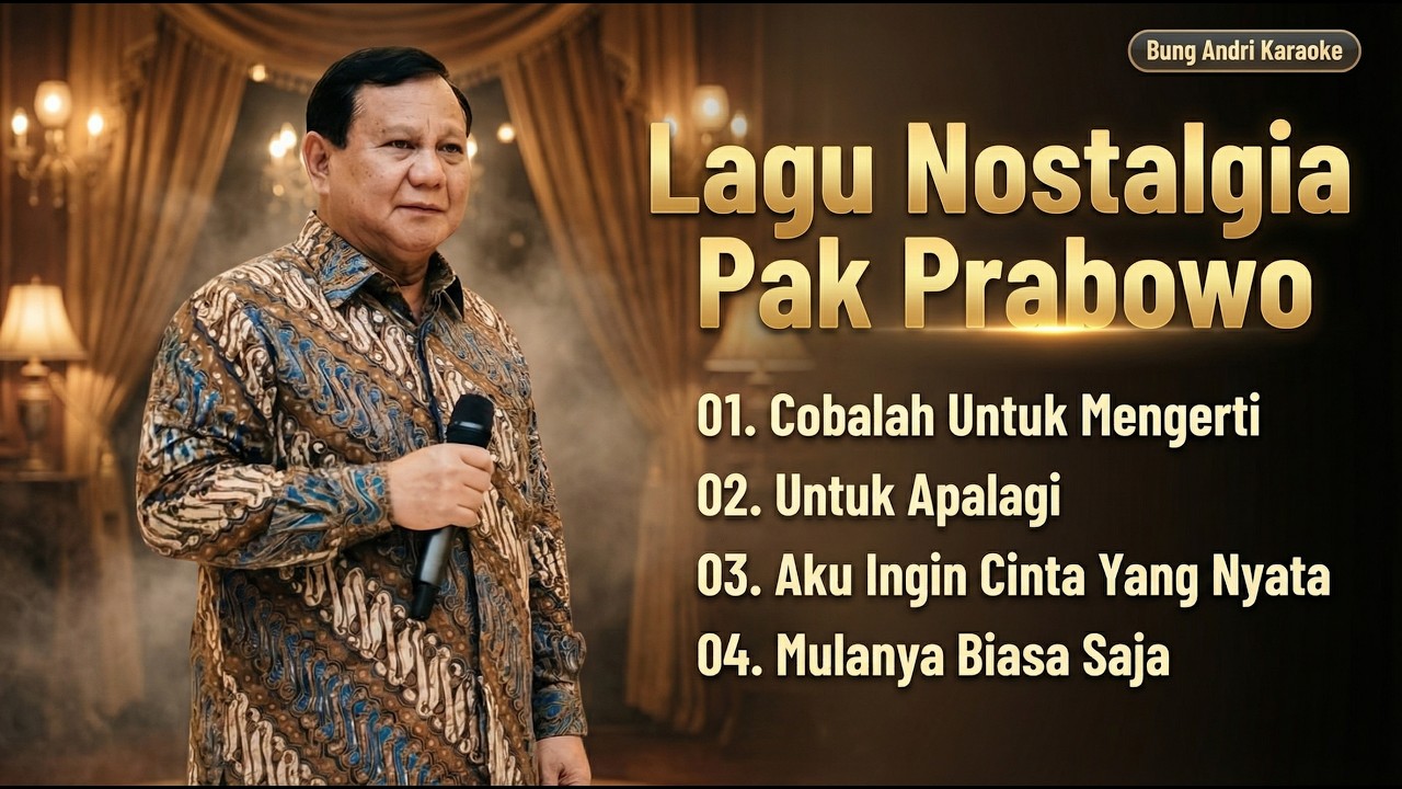 Lagu Nostalgia Bersama Pak Prabowo ( Bung Andri Karaoke )