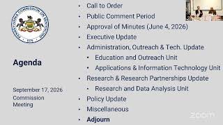 PA Commission on Sentencing - September 17, 2026