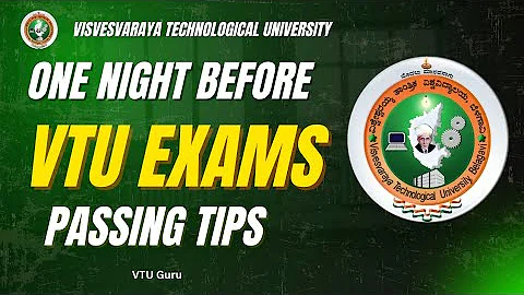 How to Study One Night Before VTU Exams | VTU Exams Tips | VTU Exams Passing Tips