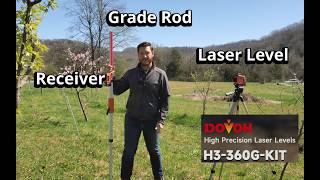 Laser Level and Grade Rod System Review: H3-360G-KIT