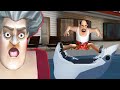 АКУЛА ПРОТИВ Мужа Учительница Мисс Ти! - Scary Teacher 3D Scary Neighbor