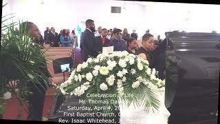 Celebration of Life, Mr. Thomas Danielly, III Saturday, April 4, 2026, 12 noon