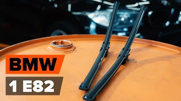 How to change wipers blades / window wipers BMW 1 Series E82 [TUTORIAL AUTODOC]