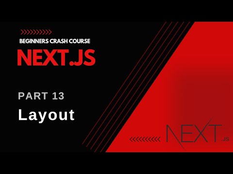 Next.js Tutorial: Layout  #013
