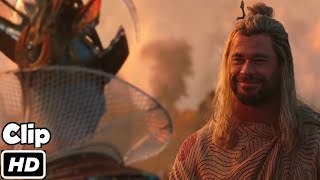 Opening First Fight Scene Thor: Love and Thunder Movie Clip HD Resimi