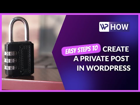 How to Create a Private Post in WordPress | WordPress Tutorials