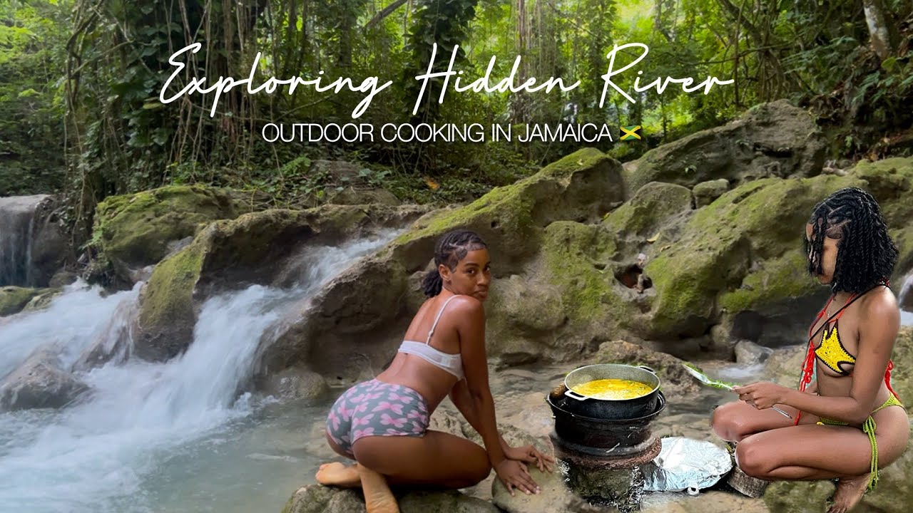Exploring Hidden River | Outdoor Cooking Curry Chicken and Boil Food | Yard Man Style