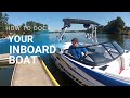 How to DOCK YOUR INBOARD BOAT ( WAKE BOAT) @ Woodard Marine