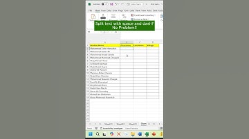 Split Text having a space and a dash | #exceltips #excelhacks #exceltricks