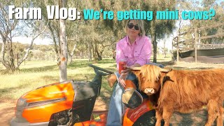Farm Vlog: We&#39;re getting miniature cows? Cottage bedroom transformation + Chicken coop update!