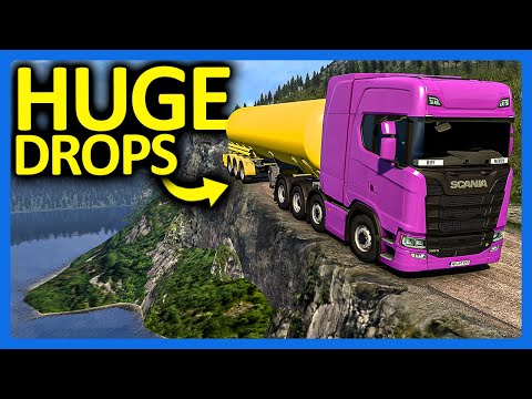 I Drove The SCARIEST Road in Euro Truck Simulator!