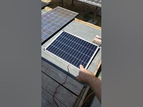 Testing the Harbor Freight 100 watt solar panel - YouTube