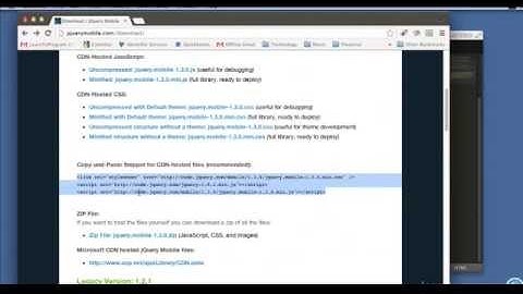 Html5 9 01 jQuery Mobile Basics