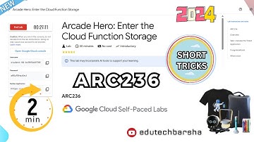 #NEW Arcade Hero: Enter the Cloud Function Storage | ARC236 | Arcade 2024 August Challenge #qwiklabs